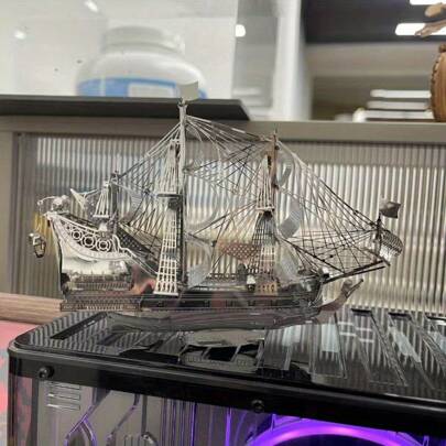 Self-Assembly DIY Handmade 3D Metal Puzzle 3D Three-Dimensional Model Assembly, Art Ornament