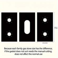 Reusable Stove Guards - Paneling - Heat Resistant, Non-Stick, Washable, Easy Clean Stove Covers For Gas Range, Protecting Burners And Preventing Scratches, Long-Lasting Stove Top Protection - Black - View 8