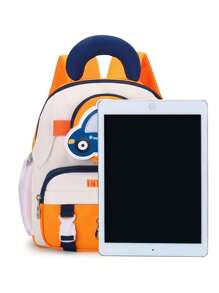 新款 Kappibara 背包，男女通用，轻便舒适，适合休闲旅行和上学使用 - 黃色 - 查看 3