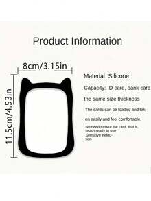 Ví đựng thẻ silicon hình mèo kèm móc khóa - Bền chắc và thời trang, bảo vệ thẻ sinh viên, phù hợp với thẻ xe buýt, thẻ tàu điện ngầm và thẻ sinh viên | Thiết kế hình mèo đáng yêu, chất liệu trong suốt với họa tiết dấu chân và ngôi sao nhiều màu sắc, phụ kiện thiết yếu cho sinh viên | Hình dáng mèo dễ thương | Chất liệu silicon, phụ kiện hàng ngày đáng yêu, đồ dùng văn phòng, đồ dùng học tập, đồ dùng gia đình, ví đựng thẻ sinh viên. - Nhiều màu - Xem 7