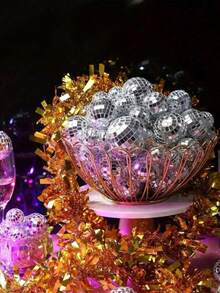 10pcs Disco Ball Set In Assorted Sizes - 1.18/1.57/3.15 Inches - Various Round Silver Disco Balls, Suitable For 70s 80s Disco Themed Birthday, New Year, Party, Home Decor, Christmas Gifts, Disco Ball Decorations Christmas Decorations Room Decor Winter Christmas Decorations Home Christmas Gifts Christmas Decor