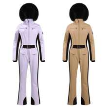 One-Piece Ski Suit For Women, Snowboard Overalls, Windproof And Waterproof, Breathable Clothing, Thickening, Skiing Suit, Winter - 顏色 11 - 查看 2