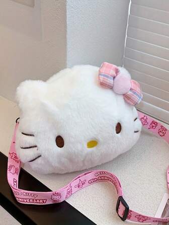  1 PC Sanrio KT Cat Bag Sanrio Autumn Winter High-Profile KT Cat Versatile Shoulder Crossbody Bag