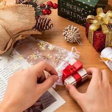 20/40 Túi quà Organza hình bông tuyết vàng 5x7 inch có dây rút dùng cho tiệc Giáng sinh Túi quà tặng tiệc sinh nhật Frozen Túi quà tiệc xứ sở thần tiên mùa đông Túi đựng đồ trang trí Giáng sinh số lượng lớn - Vàng - Xem 2