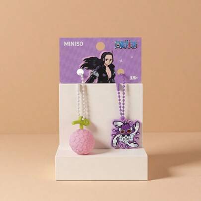 Miniso 海贼王系列恶魔果实立体配对挂件（罗宾）。以与罗宾相关的恶魔果实为原型，打造为立体造型，生动展现果实的特性。（1个）