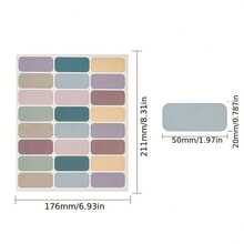 240/480张莫兰迪色标签视频储物室姓名贴纸果汁瓶密封罐颜色分类标签贴纸颜色分类贴纸返校用品，学校用品，开学第一天，万圣节，万圣节之夜， - 彩色 - 查看 5