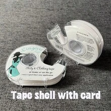 1 قطعة ملصق شفاف مزدوج الوجه من البولي إيثيلين ترفثالات لقميص الملابس الداخلية، طول 5 أمتار، ملصق لاصق خالي من الانزلاق لتثبيت الصدر