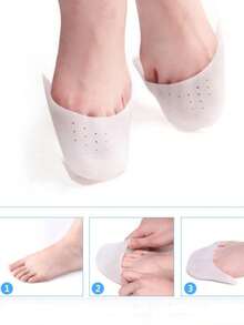 1 para silikonowych nakładek na palce baletowe, ochraniacze na palce do wysokich obcasów, wkładki antypoślizgowe na palce i przednią część stopy