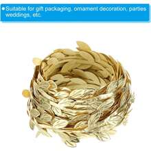 5/30meter Leaf Ribbon, Artificial Vines Foliage Rattan Leaves String Trim Ribbon Fake Plants, Flower Bouquet, For DIY Craft, Party , Home Decor, Wedding Decorations, Fall Decor, Autumn Decor, Room Decor, Kitchen Accessories, Dining Room, Bedroom Decor, Bathroom Accessories, Party Decorations, Halloween Decor, Christmas Decoration, New Year Decoration, Bride Holding Flower, Campus Decorations, Garden Accessories Outdoor