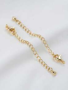 3/6/12pcs Necklace Extenders, Stainless Steel Necklace Extenders For Necklaces, 6/10/15cm Delicate Necklace Extender Chain Set For Women Jewelry Making