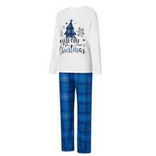 Christmas Pajamas For Women Men Kids Baby Matching Christmas Pajamas For Family Christmas Tree T Shirt Tees Tops Plaid Pants Sleepwear Nightwear Xmas Pjs Set - Xanh và trắng - Xem 6