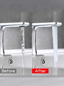 （实物非常小！请在订购前测量您水龙头的直径！）一套/6个迷你厨房水龙头，内置起泡器和隐藏式滤网——包含2个专用起泡器扳手，可替换水槽水龙头限流器，厨房隐藏式起泡器，浴室水槽起泡器 - 彩色 - 查看 12