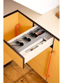 Joseph Joseph DrawerStore Compact Utensil Organizer Kitchen Drawer Silverware, Flatware Tray, Small, - Tổ chức đồ dùng phẳng - Xem 2