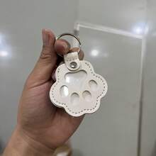 可爱狗爪钥匙扣，卡通宠物毛发收纳皮套便携式宠物毛发纪念钥匙扣吊坠 - 彩色 - 查看 21
