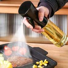 1 Olive Oil Spray Bottle, Mother's Day Gift, Outdoor Barbecue, Barbecue Grill, Fat-Reducing Meal, Kitchen, Barbecue, Air Fryer And Camping Supplies, Suitable For Girls, Lightweight Household Kitchen Barbecue Utensils, Sprayer, Dispenser, Refillable Spray Bottle.