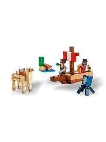 LEGO 海盜船航行組裝套裝 (21259) – 海盜船冒險，包含 2 個海盜、駱駝、烏賊和配件，適合 8 歲以上兒童的創意禮物，建築玩具，假期禮物 - 彩色 - 查看 2