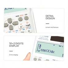 417 Multi Functional Scientific Function Calculator - Designed Specifically For Student Exams, Perfect For Office Students, Packaged In An Economical And High-End Appearance-