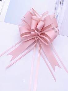 10个装 - 丝带蝴蝶结礼品包装丝带 - 可重复使用的生日丝带蝴蝶结，适用于盒子、装饰、礼品包装、婚礼篮、生日派对礼物、圣诞礼物，是圣诞派对的完美之选（粉色） - 彩色 - 查看 5