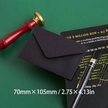 10-50 件经典白色黑色牛皮纸空白迷你纸质窗口信封，小卡片/便签夹，适用于婚礼请柬、生日派对礼物和圣诞节庆祝活动 - 彩色 - 查看 18