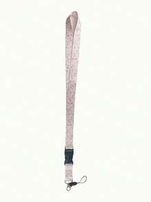 1pc Versatile Casual Lanyard With Multiple Designs, 20.91in(53.1cm) Simple & Fashionable Detachable Neck Strap, Suitable For Teachers, Medical Staff, ID Badge Holder, White Flower, Pink Stay Arrow, Rainbow Flower Separable Lanyard, Teacher's Day, Nurse's Day Gift, Daily Wear, Office Supplies - Multicolor - View 5