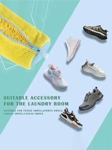 Washing Machine Shoe Laundry Bag, Suitable For All Types Of Shoes, Thickened Fleece Lining Protection Laundry Bag, Suitable For Sports Shoes And Casual Shoes, Travel Essential - Multicolor - View 4