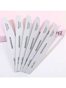3pcs/5pcs/10pcs/50pcs Professional Nail Files, Grey & White Grit Two-Sided Manicure Buffing Blocks - Multicolor - View 3