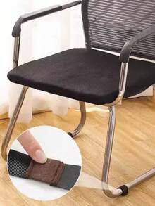 Alfombrilla de fieltro con gancho y bucle para patas de silla, alfombrilla de fieltro fija con forma de lazo para patas de silla, alfombrilla antirruido para silla