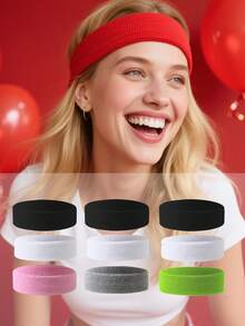 1 Set Fascia per capelli e polsini in spugna di ciniglia, Set di fasce per lo sport, Fascia per capelli sportiva per uomo e donna, 1 pezzo Fascia antisudore, Fascia antisudore in spugna di ciniglia traspirante per tennis, basket, calcio, ginnastica, allenamento, Fascia per capelli