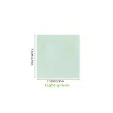 4本粉彩色自粘便签本，7.5 x 7.5厘米（3 x 3英寸），Morandi Colors品牌，方便用于家庭、办公室、笔记本，每本50张。 - 4 Colors - 查看 15