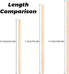 Wooden Coffee Stirrers - Coffee Stir Sticks 7.5 Inch, 100pcs Disposable Birch Wood Coffee/Beverage Stirrers, Swizzle Drink Sticks, Coffee Bar Accessories - Không có gói_ - Xem 6