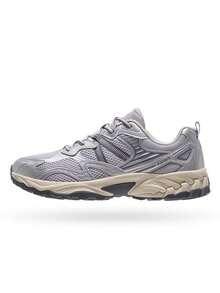 CAMEL CROWN Men Shoes Breathable Mesh Sneakers, Retro Versatile Casual Jogging Shoes - Buckwheat Gray/silver White - View 1