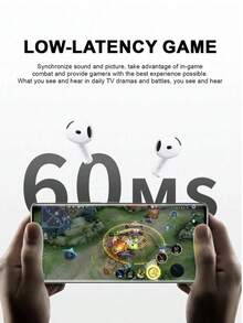 Bluetooth Wireless Headphones, ANC Pods With USB-C Charging, Up To 2x Active Noise Cancellation Bluetooth Headphones, Touch Control, Transparent Mode, Adaptive Audio, Personalized Spatial Audio, Gifts For Family, Friends, Kids, Birthday, Chinese New Year, Boyfriends, Girlfriends, Holidays, Easter Wireless Headphones, Compact And Portable, In-Ear Wireless Headphones Mini Earbuds With Charging Case,Birthday Gift,Halloween Gift,Christmas Present - trắng - Xem 5