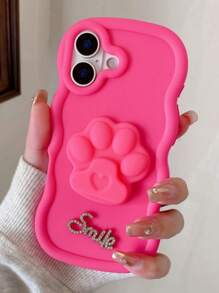 (带挂绳) 可爱猫爪 & 马卡龙手机壳 + 腕带，适用于 17 Pro Max/16 Pro Max/15 Pro Max/14 Pro Max/13 Pro Max/12 Pro Max/11 Pro Max/XS Max/7/8 Plus、Honor，防水防震防摔防刮