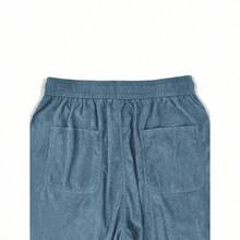 Men's Solid Color Casual Everyday Trousers Men's Streetwear Pants, Boy Friend Gifts, Back To School - 淺藍色 - 查看 7