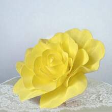 1朵人造PE泡沫玫瑰，尺寸30厘米-80厘米，巨型玫瑰，白色花朵，适用于情人节、房间DIY、婚礼、家居装饰、餐桌摆设、派对、花园装饰 - 彩色 - 查看 40