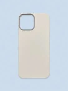 极简时尚白色、灰色、黑色仿皮纹理手机壳，防指纹、防水、防汗，超薄柔软触感，手机保护套，兼容三星、 17 Pro Max、13/14/15/16/16 Plus/16 Pro Max - 白色 - 查看 29