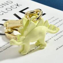 Vintage Creative Dinosaur Skeleton Keychain Colorful Pendant Fashion Bag Charm Ideal For Key Ring And Handbag Decoration IE5T - Silver - View 8