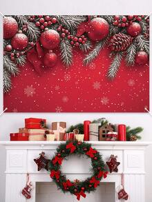 Red Christmas Pine Cones