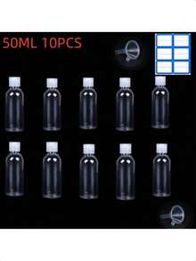 30ml/50ml/60ml Travel Bottles For Shampoo And Shower Gel, Flip-Top, Leakproof, Squeeze Container, 100ml/120ml Cosmetic Bottle, Reusable, , Family Essential