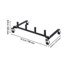Car Dolly Rack Hydraulic Jack Stand Organizer With 4 Platform Capacity - Black - View 10