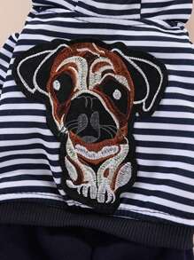 寵物狗衣服,秋冬四腳連帽衣,滑板狗衣服男孩,小型犬衣服適用