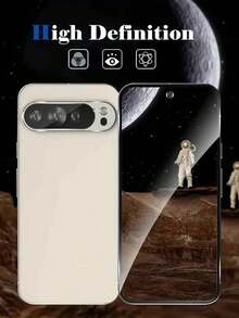 Miếng dán màn hình kính cường lực siêu trong 4 trong 1 dành cho dòng Pixel 10/9/8/7/6 - Bảo vệ tối đa với độ cứng 9H, chống trầy xước, độ nét cao, thân thiện với ốp lưng, chống nước và dầu, chống vân tay và bảo vệ ống kính - Tương thích với các sản phẩm bảo vệ màn hình Pixel, dùng cho kính chắn gió hàng ngày, văn phòng, gia đình, phụ kiện điện thoại Miếng dán màn hình chống nước, chống sốc, chống rơi, chống rơi, chống vân tay, che phủ toàn bộ - Trong sáng - Xem 2