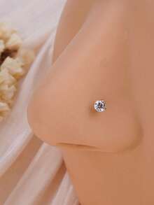 زوج من أقراط الأنف بدون خيط وزن 20 جرام، دبوس أنف لابريت 8 مم، أقراط نابي للثقب في الهيليكس والتراجوس والكونش، خاتم أنف ذهبي مرصع بزركونيا مكعبة 2 مم 3 مم 4 مم، أقراط غضروف غير مسببة للحساسية