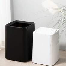 A Lidded Trash Can With An Inner Bucket, Large-Capacity Deodorizing Sealed Garbage Bin For Kitchen, Living Room, And Bathroom Use, Powder Coating Surface Treatment, Suitable For Indoor Use Only, Bathroom Waste Basket, Elegant Waste Container,Garbage Bin, Household Swing Lid Toilet, Living Room, Office, Highly Attractive Paper Basket, Bathroom, Kitchen, Garbage Bin