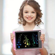 50 pieza Tableta de escritura electrónica de 8.5 pulgadas Pantalla a color Tablero de dibujo Papel para escritura a mano Tableta de dibujo Regalo para adultos en el hogar, la escuela y la oficina (Algunas partes se envían al azar), Vuelta a clases - Cabello mixto multicolor - Ver 3