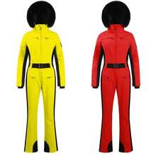 One-Piece Ski Suit For Women, Snowboard Overalls, Windproof And Waterproof, Breathable Clothing, Thickening, Skiing Suit, Winter - 顏色 11 - 查看 4