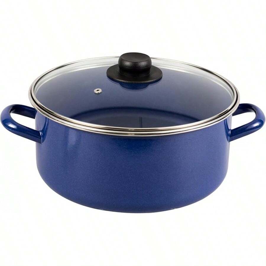 Ekco Cacerola para estufa de Inducción de Acero Esmaltado 24 cm - 6,9 litros - Ver 1