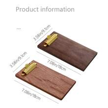 1PC Wooden Mini Clipboard Small Clipboard. Check Display Rack, Memo Board. Cooking Recipe Clipboard, Suitable For Restaurants, Schools, Waiters, Guest Waiters, Menu Stands,