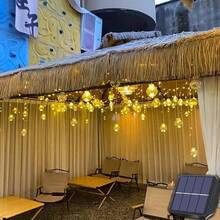 [Hot Recommendation] Solar New Wishing Ball Light, 8 Lighting Modes, Garden, Patio, Porch, Wedding, Party, Christmas, Halloween, New Year Outdoor Decoration, Solar Outdoor Light, Outdoor Garden Light - 1PC 圓球燈-暖白-太陽能 - 查看 8