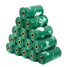 150 个超厚狗粪袋，防漏聚乙烯垃圾袋，图案独特，颜色漂亮，适用于猫狗，可爱的宠物清洁用品，多用途清洁袋，情人节惊喜礼物，新年礼物，节日用品，春节礼物，生日惊喜，白色和粉色。